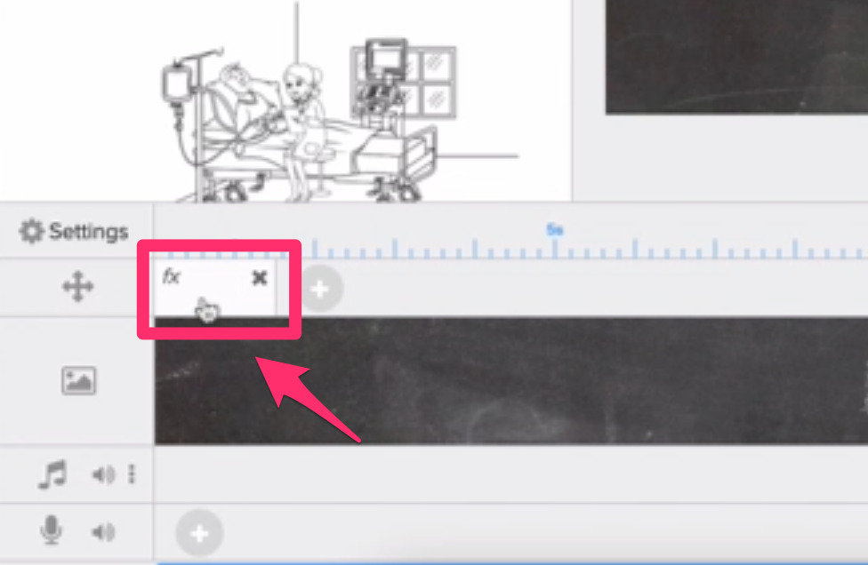 ボタンを押すとfxと表示される